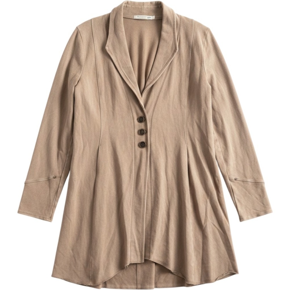 Testimony|Los Angeles The Reba Jacket  L Tan French Terry Lagenlook steampunk